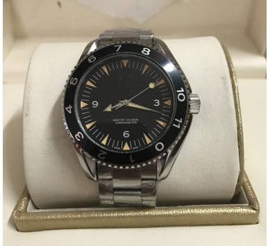 Automatic mechanical waterproof mechanical watch Black casual men Round watch