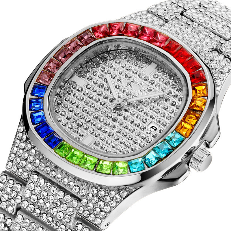 Square Diamond Watch Trend Watch Men