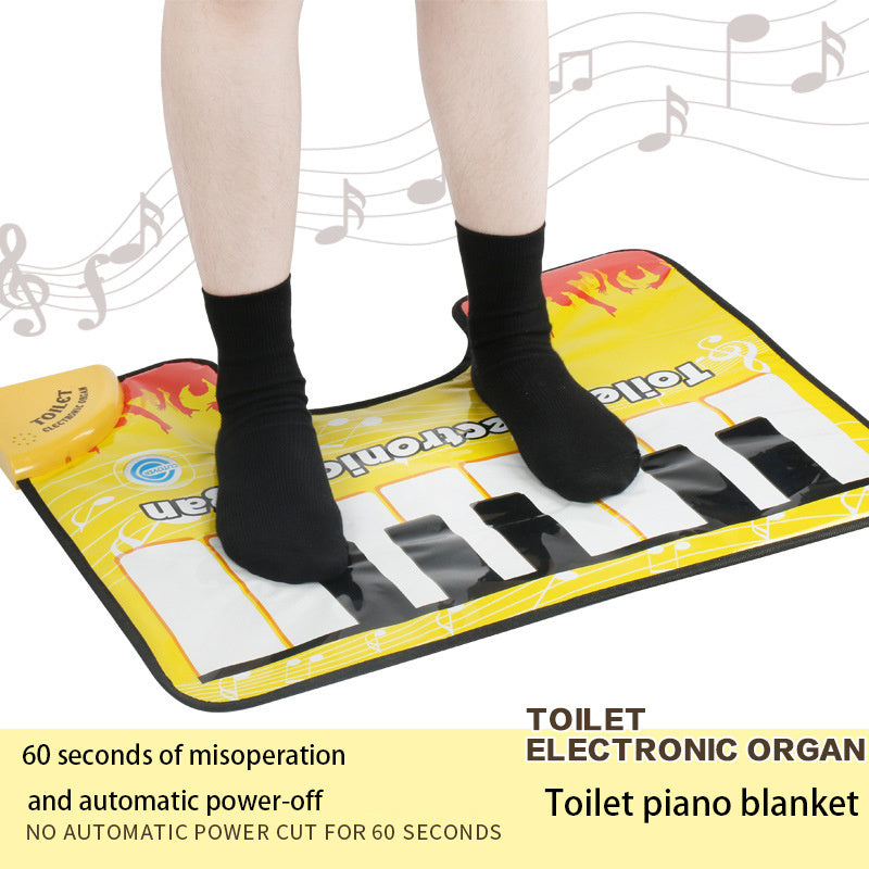 Toilet Electric Organ Touch Play Keyboard Music Singing Toilet Carpet Mat