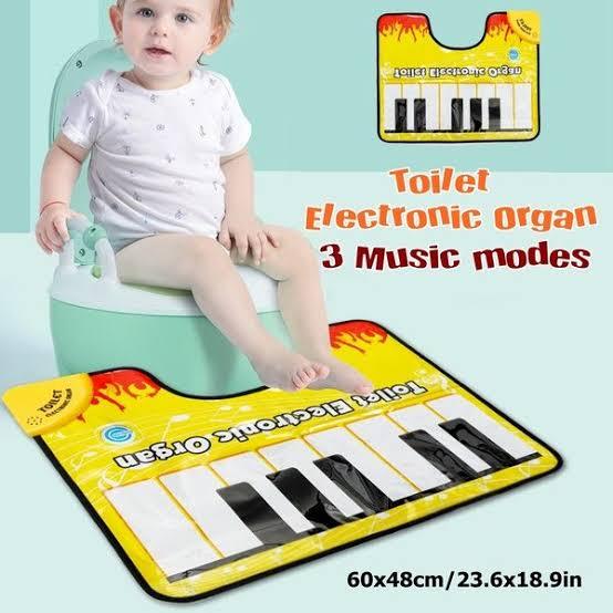 Toilet Electric Organ Touch Play Keyboard Music Singing Toilet Carpet Mat