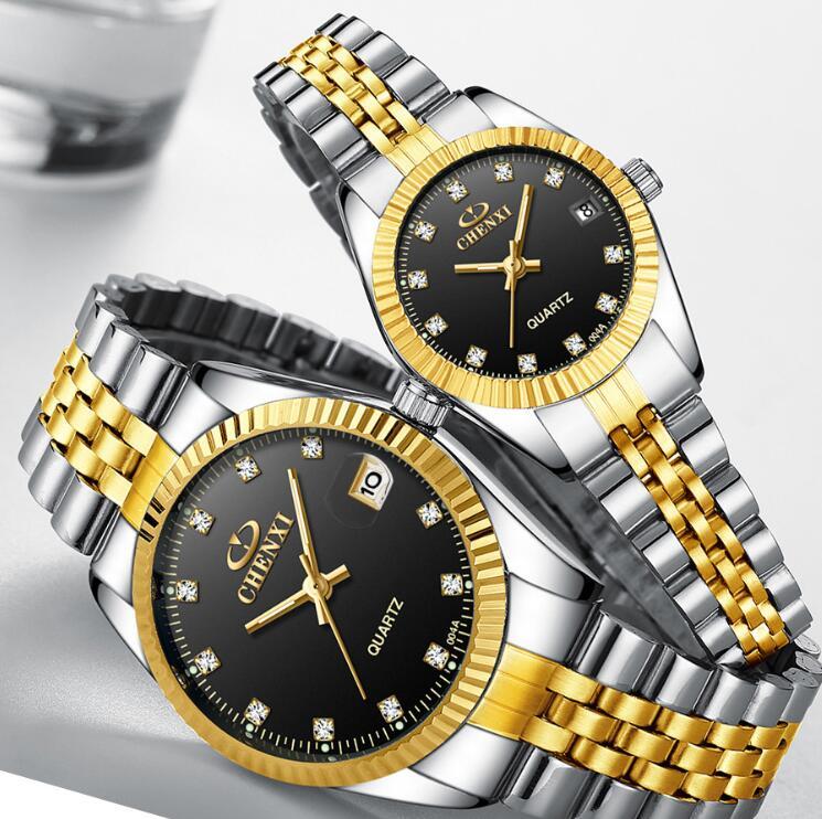 Golden couple watch men