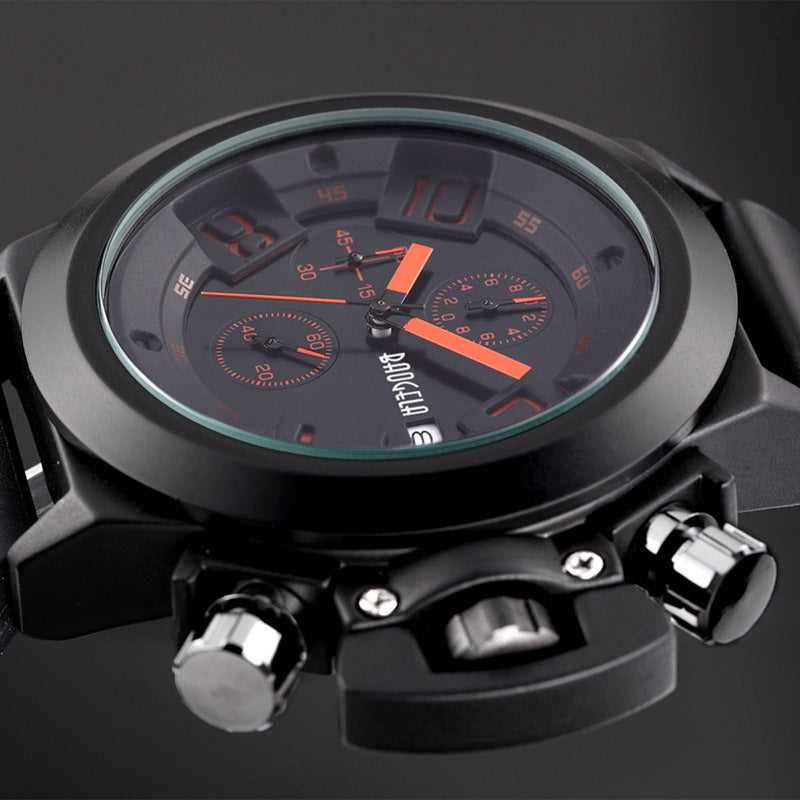 Multifunctional waterproof quartz watch for men