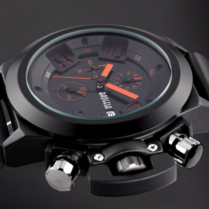 Multifunctional waterproof quartz watch for men