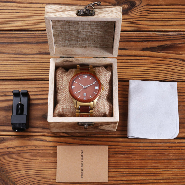 Men Quartz Watch Golden