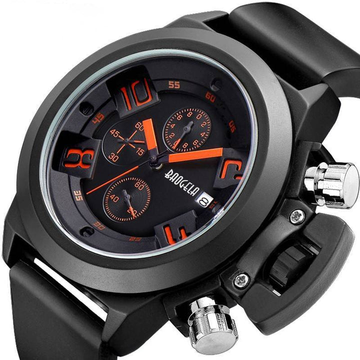 Multifunctional waterproof quartz watch for men