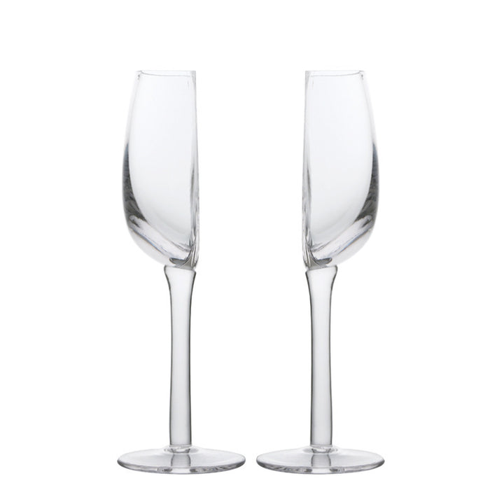 European-style Creative Glass Household Champagne Semicircle Cup