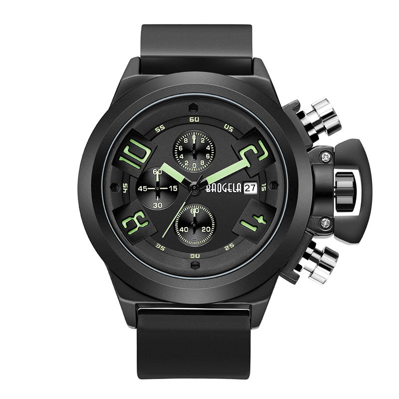 Multifunctional waterproof quartz watch for men