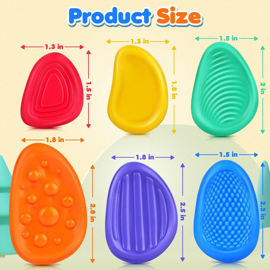 Children's Sensory Stone Texture Soft Worry Stone Children Decompression Toy