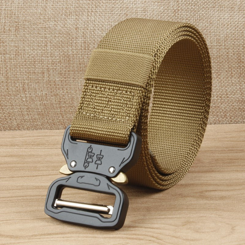 Cobra Nylon Belt Men Outdoor Quick Release Alloy Buckle