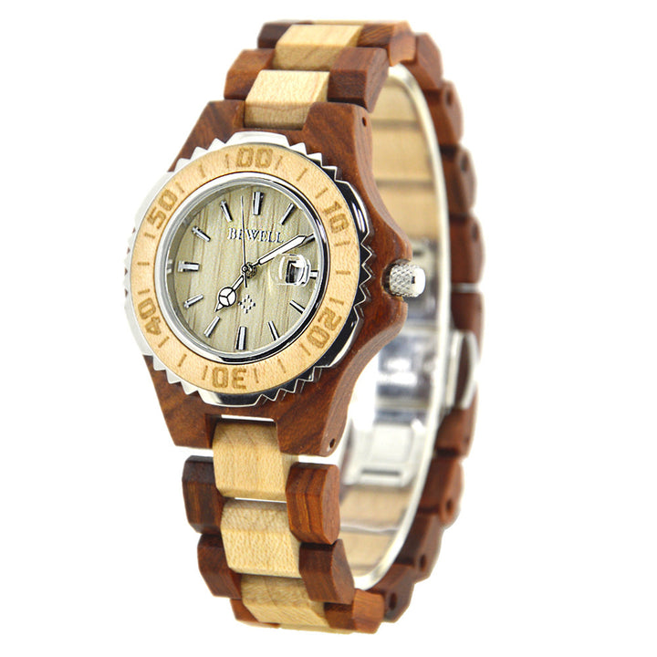 men Wooden quartz watch