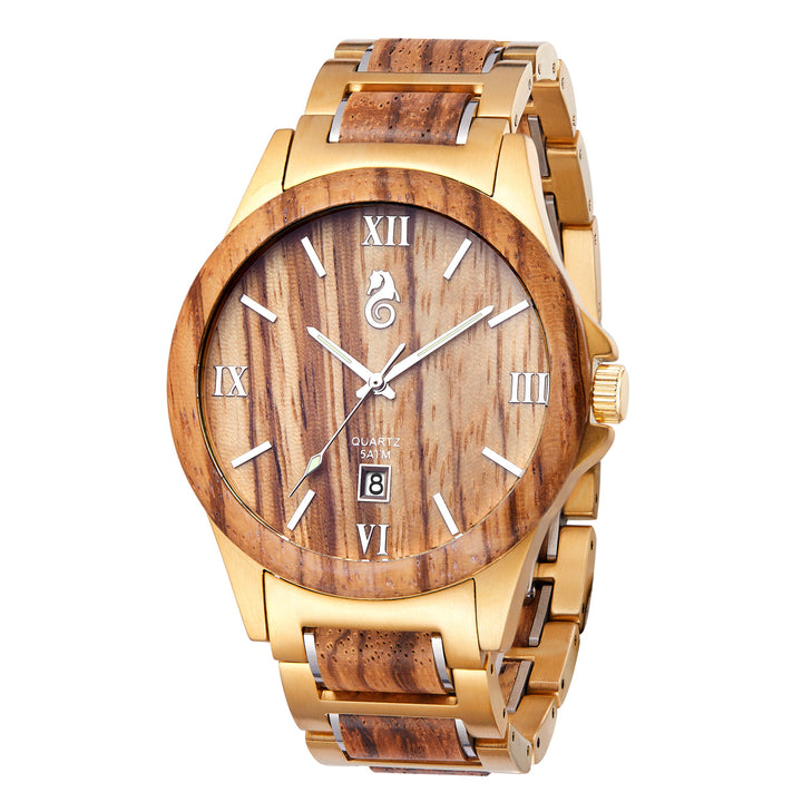 Men Quartz Watch Golden