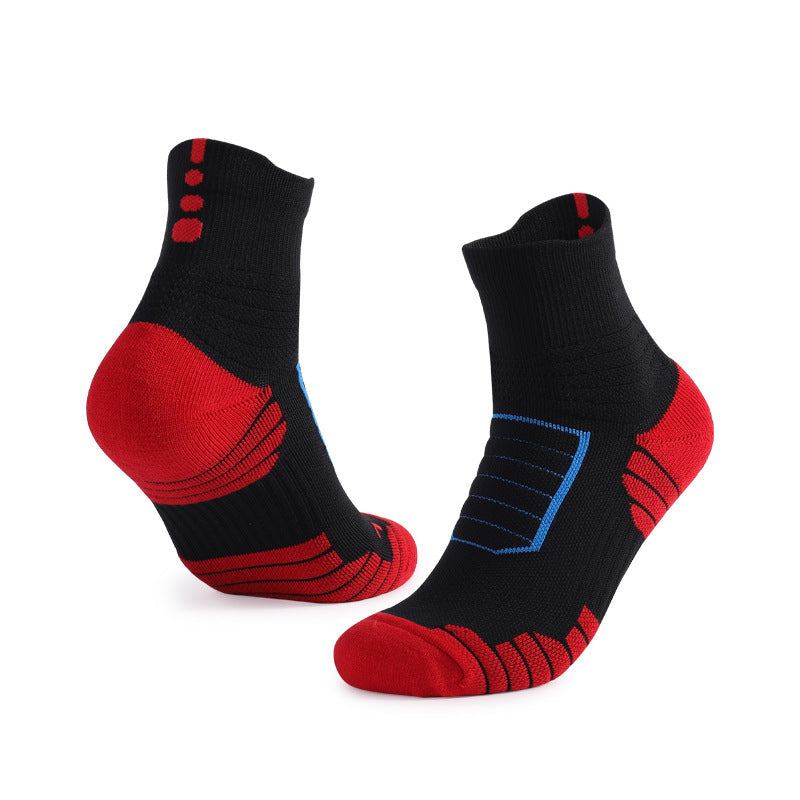 Unisex Thickened Towel Bottom Sweat-absorbent Breathable Knee-high Sports Socks