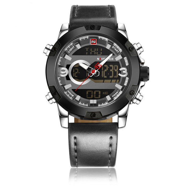 Dual display luminous electronic watch waterproof sports watch men