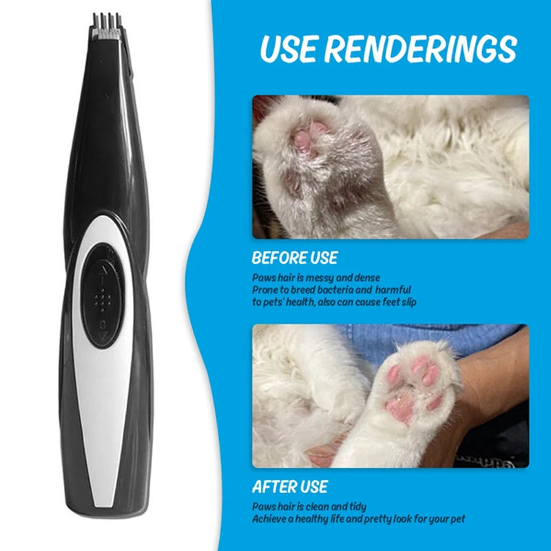 Professional Cat Dog Hair Clipper Grooming Kit Rechargeable Pet Hair Trimmer Shaver Set Animals Hair Cutting Machine Low-Noise