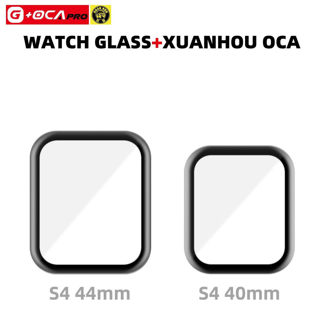 G+OCA Pro OCA Glue Front Glass Lens Cover For Apple Watch Series S1/2/3/4/5/6/SE 38/40/42/44mm Front Cover Screen Replacement