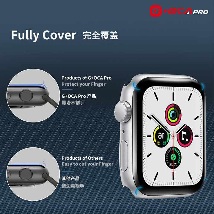 G+OCA Pro OCA Glue Front Glass Lens Cover For Apple Watch Series S1/2/3/4/5/6/SE 38/40/42/44mm Front Cover Screen Replacement