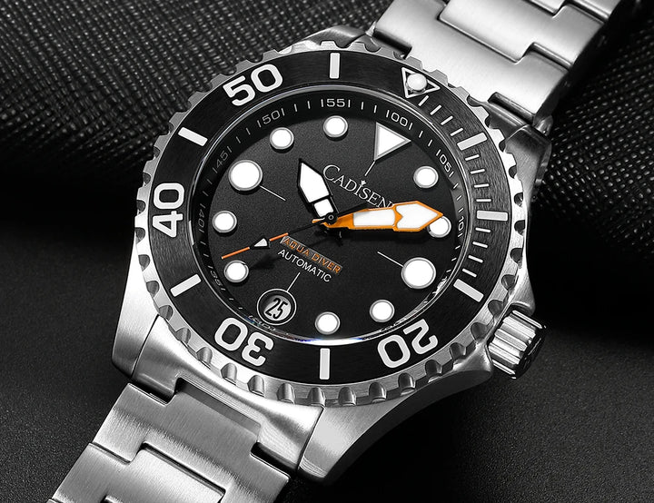 CADISEN AQUA DIVER 2024 New Brand Luxury Men Watches Automatic Watch Japan NH35A 100M Waterproof Luminous Mechanical Wristwatch