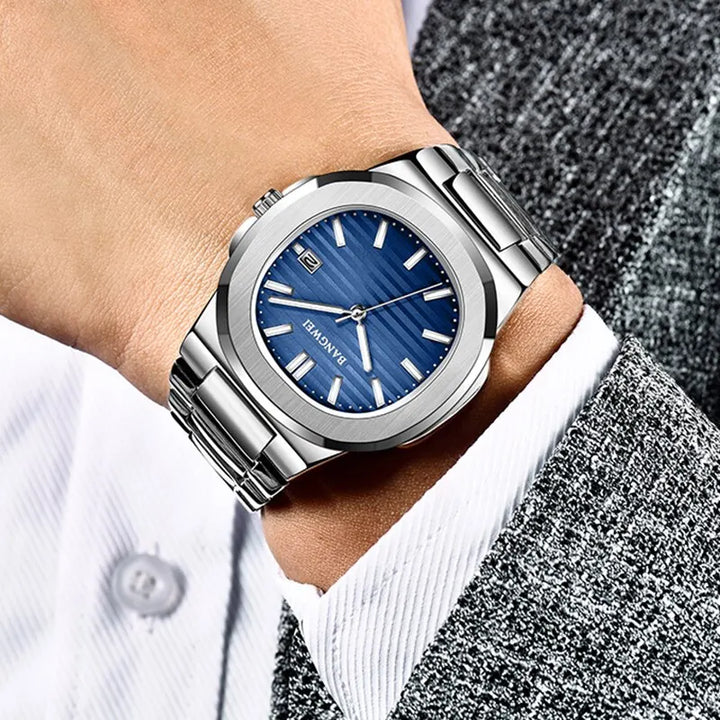 2024 New Luxury Men Quartz Watches 30M Waterproof Automatic Date Watch Man Stainless Steel Sport Chronograph Watch for Men Clock