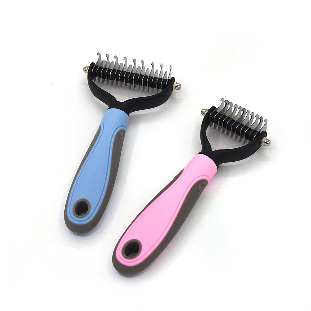 Professional Pet Deshedding Brush Dog Hair Remover Pet Fur Knot Cutter Puppy Cat Comb Brushes Dogs Grooming Shedding Supplies