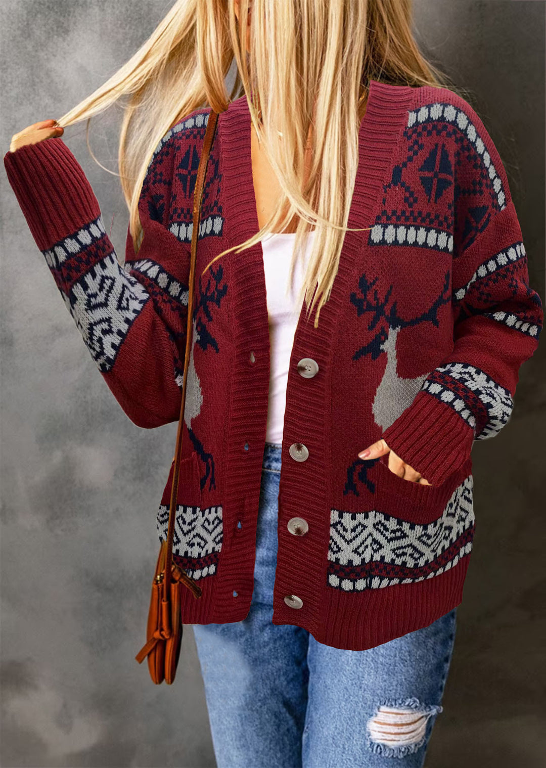 Christmas Sweaters Cardigan Coat