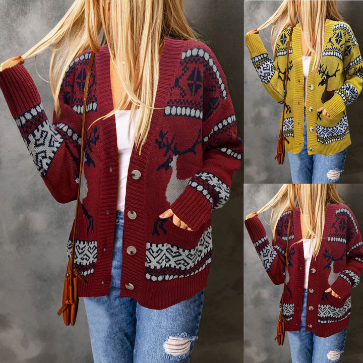 Christmas Sweaters Cardigan Coat