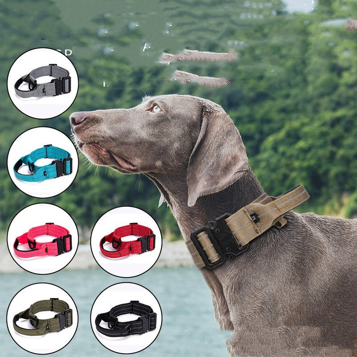 Quick Release Dog Collar Night Reflective Dog Walking Collar