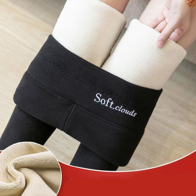 Women's High Waist Plus Velvet Thick Slim Slimming Leggings